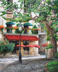 Café Beauclaire, Provence, 2004